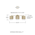 CAPITAL LIGHTING, WELLER VANITY, VANITY LIGHT