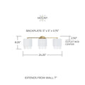 CAPITAL LIGHTING, WELLER VANITY, VANITY LIGHT