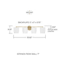 CAPITAL LIGHTING, WELLER VANITY, VANITY LIGHT