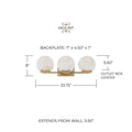 CAPITAL LIGHTING, ORIYA VANITY, VANITY LIGHT