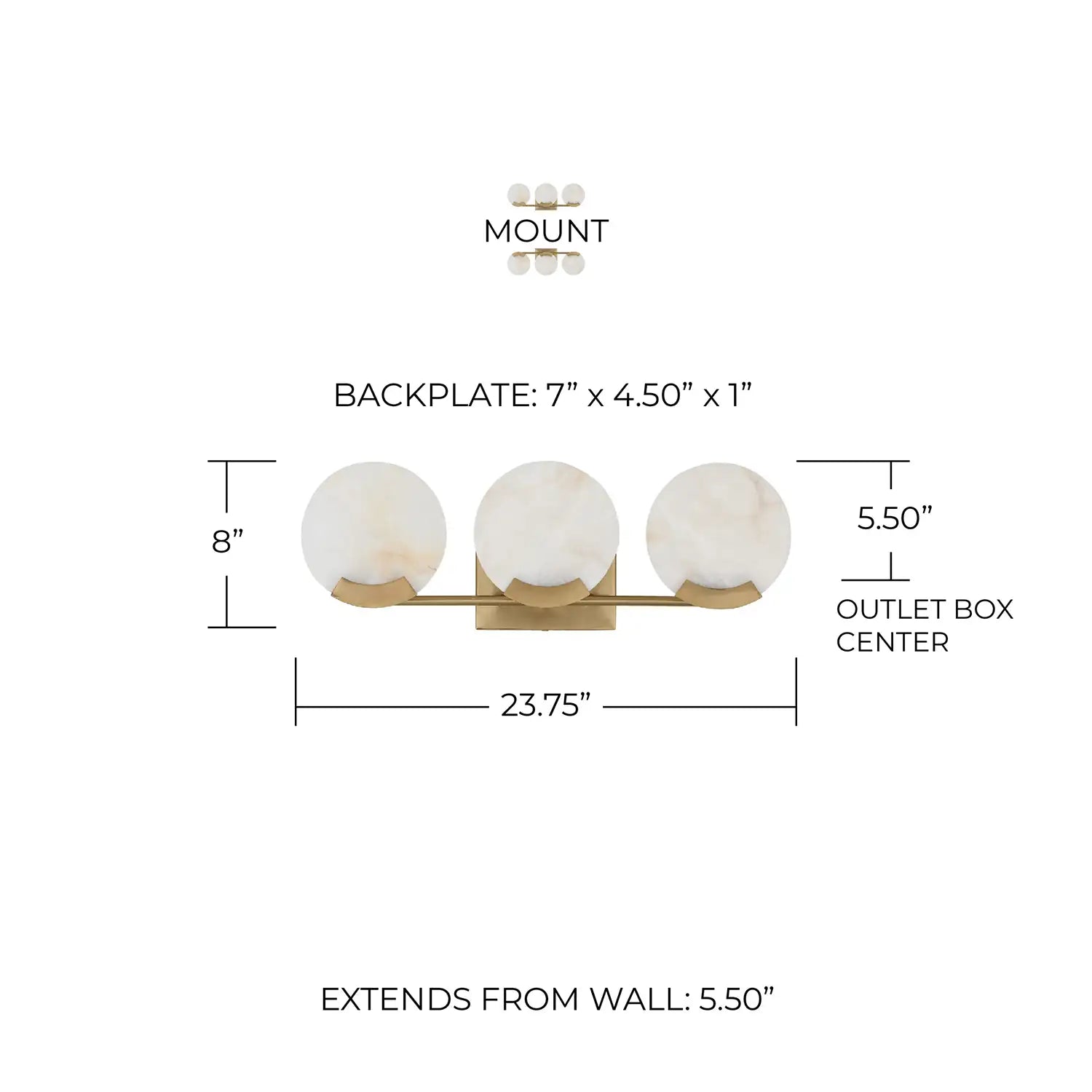 CAPITAL LIGHTING, ORIYA VANITY, VANITY LIGHT
