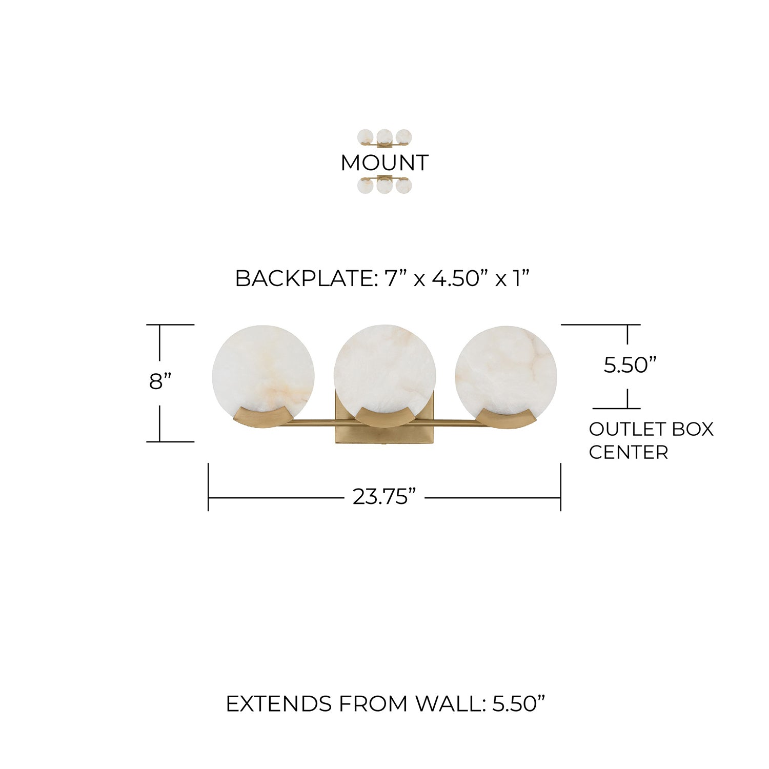 CAPITAL LIGHTING, ORIYA VANITY, VANITY LIGHT