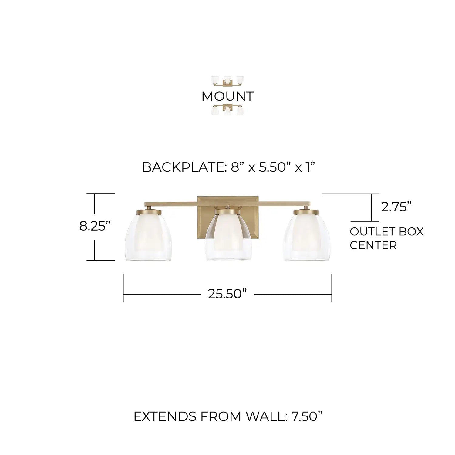 CAPITAL LIGHTING, JOSS VANITY, VANITY LIGHT
