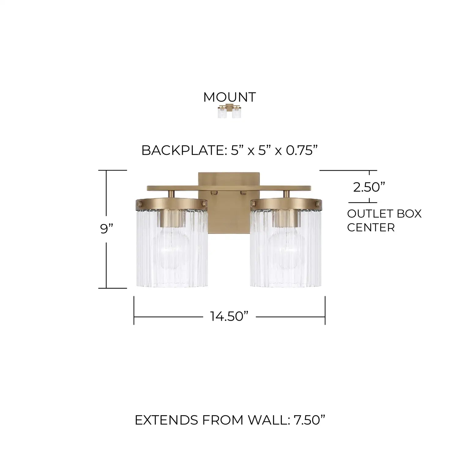 CAPITAL LIGHTING, VAUGHN VANITY, VANITY LIGHT