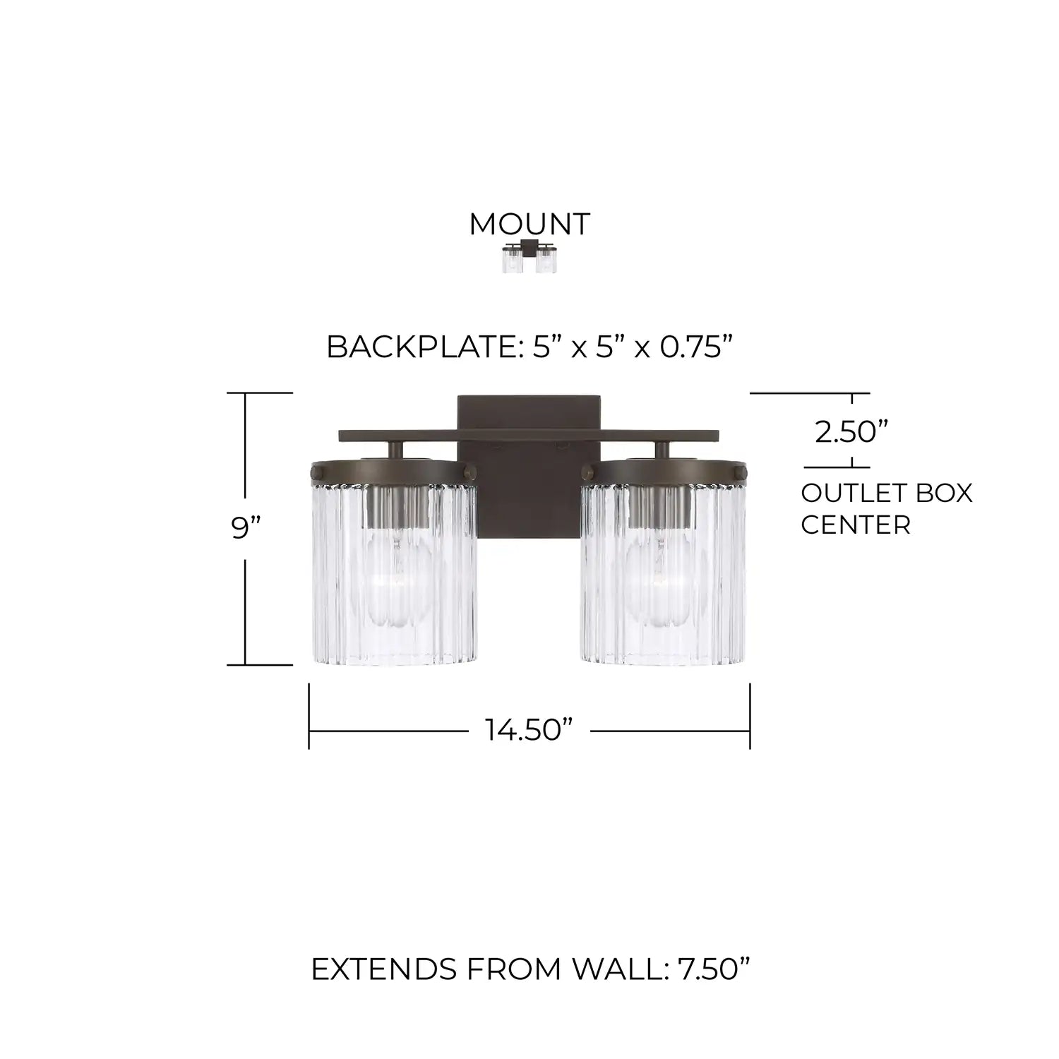 CAPITAL LIGHTING, VAUGHN VANITY, VANITY LIGHT