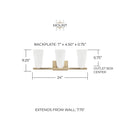 CAPITAL LIGHTING, ROMY VANITY, VANITY LIGHT