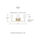 CAPITAL LIGHTING, INGRID VANITY, VANITY LIGHT