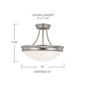 CAPITAL LIGHTING, HANSEN SEMI-FLUSH, SEMI FLUSH MOUNT LIGHT