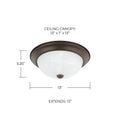 CAPITAL LIGHTING, BATES FLUSH MOUNT, FLUSH MOUNT CEILING LIGHTS
