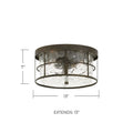 CAPITAL LIGHTING, BRISTOL FLUSH MOUNT, FLUSH MOUNT CEILING LIGHTS