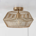 CAPITAL LIGHTING, KAIYA SEMI-FLUSH, SEMI FLUSH MOUNT LIGHT