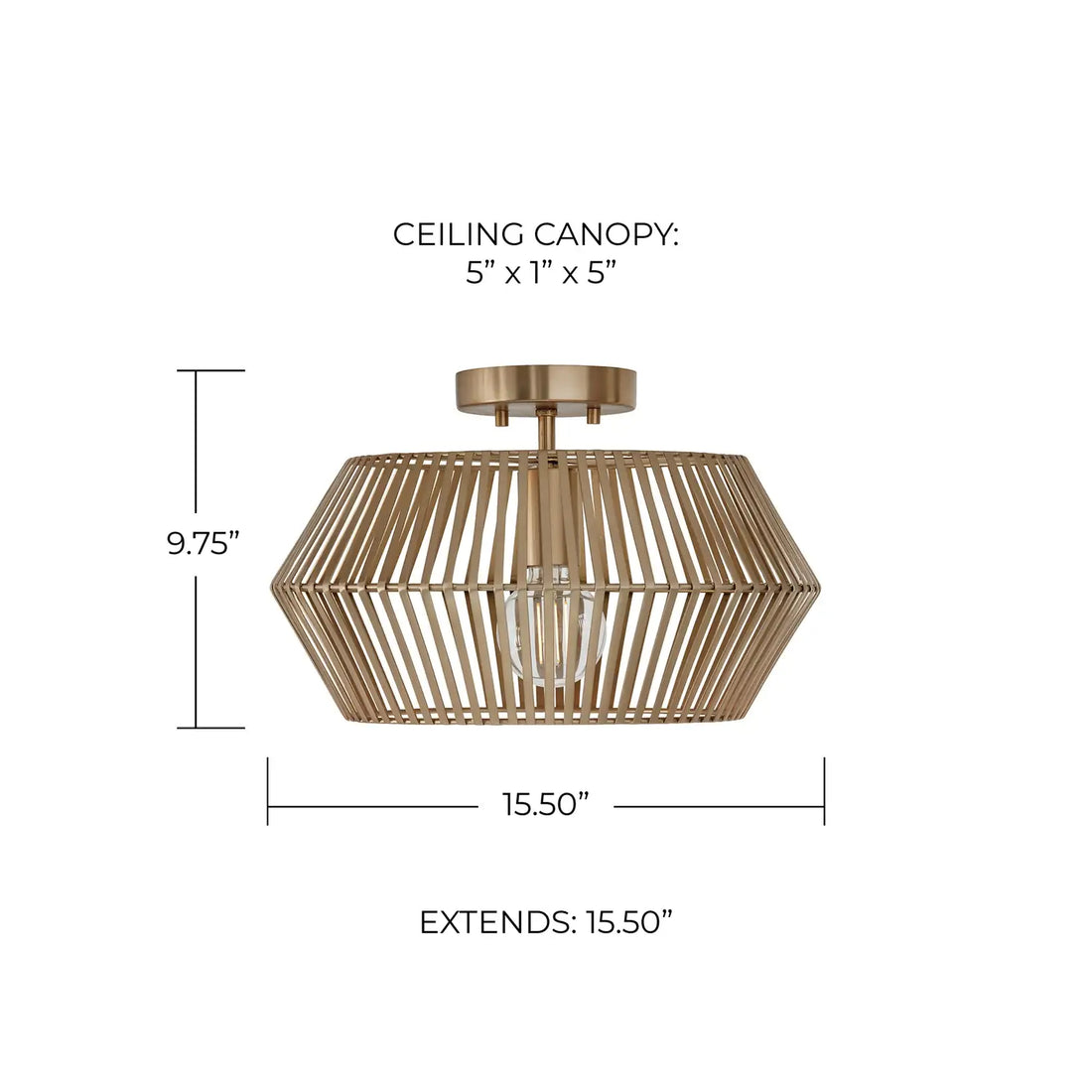 CAPITAL LIGHTING, KAIYA SEMI-FLUSH, SEMI FLUSH MOUNT LIGHT