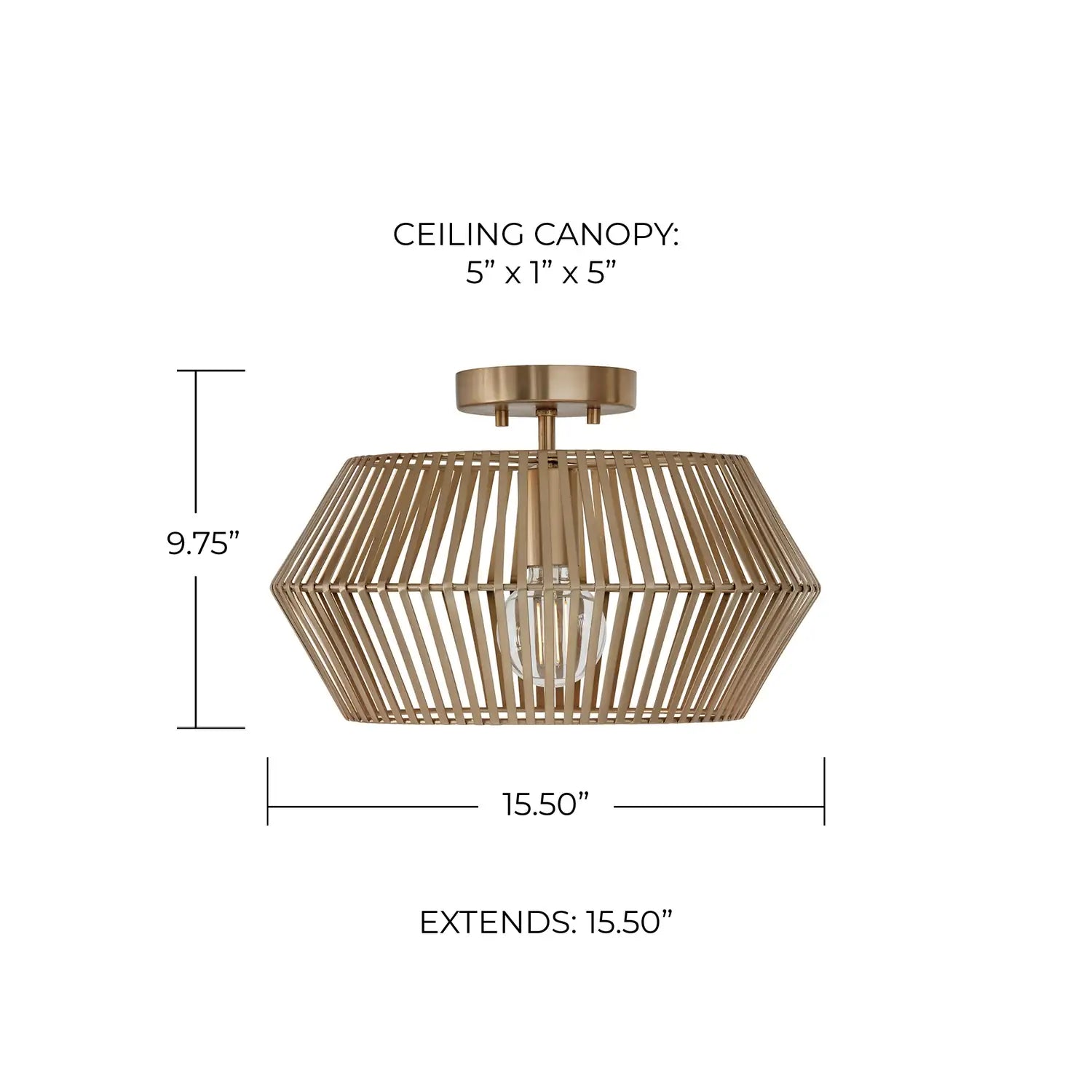CAPITAL LIGHTING, KAIYA SEMI-FLUSH, SEMI FLUSH MOUNT LIGHT