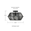 CAPITAL LIGHTING, KAIYA SEMI-FLUSH, SEMI FLUSH MOUNT LIGHT