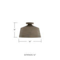 CAPITAL LIGHTING, QUARRY SEMI-FLUSH, SEMI FLUSH MOUNT LIGHT