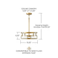 CAPITAL LIGHTING, HALA SEMI-FLUSH, SEMI FLUSH MOUNT LIGHT