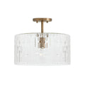 CAPITAL LIGHTING, EMERSON SEMI-FLUSH, SEMI FLUSH MOUNT LIGHT