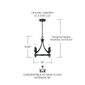 CAPITAL LIGHTING, PEYTON SEMI FLUSH, SEMI FLUSH MOUNT LIGHT
