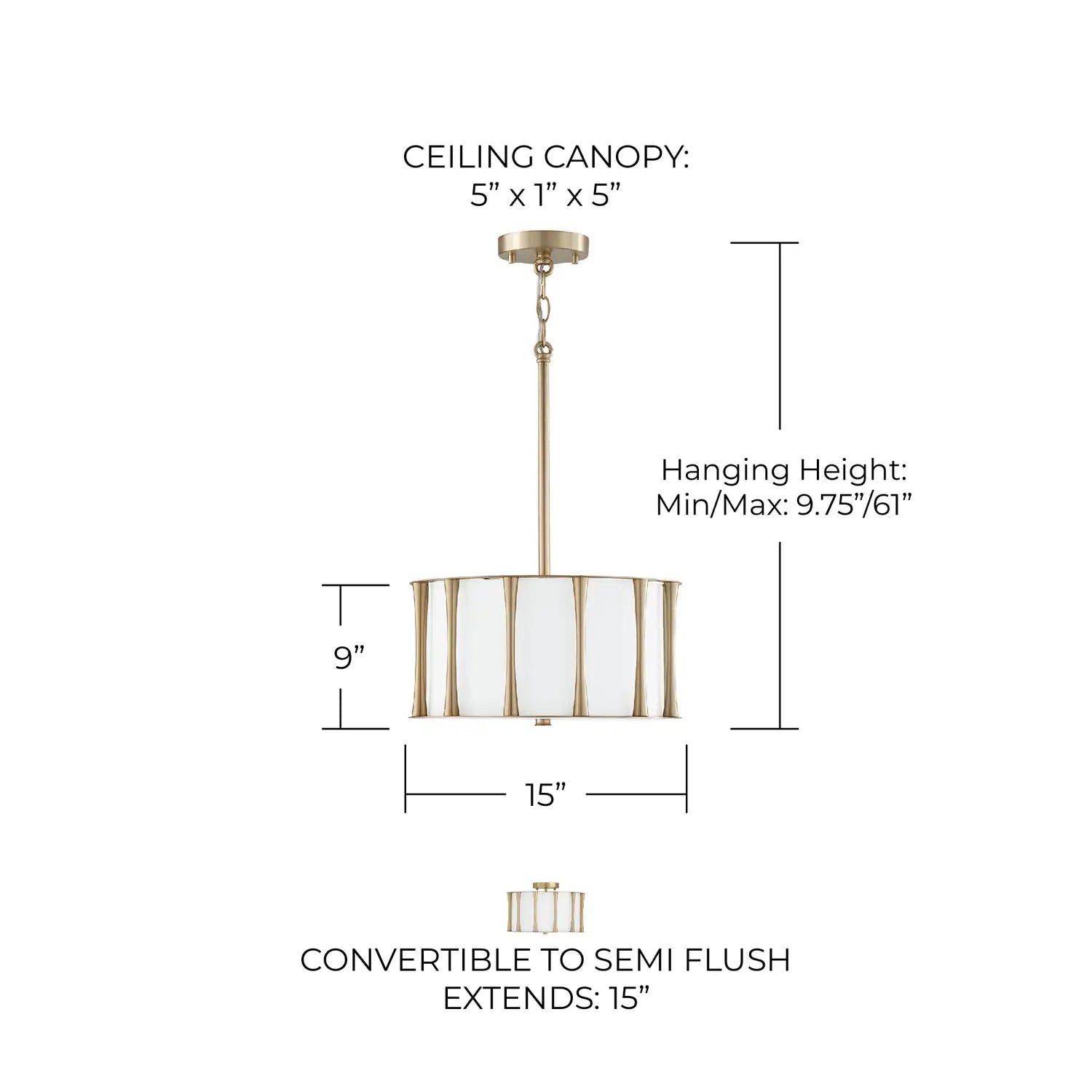 CAPITAL LIGHTING, BODIE SEMI-FLUSH, SEMI FLUSH MOUNT LIGHT