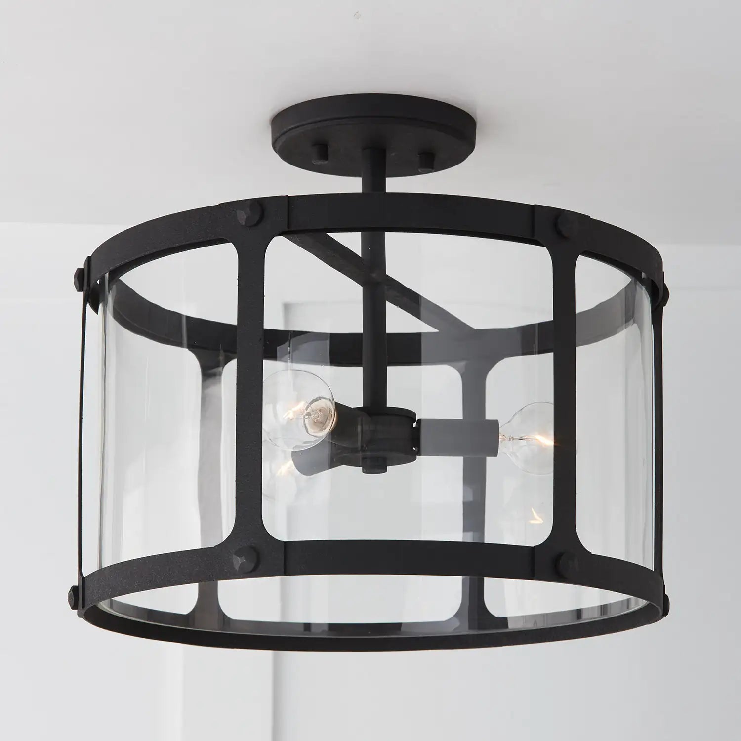 CAPITAL LIGHTING, BRENNEN SEMI-FLUSH, SEMI FLUSH MOUNT LIGHT