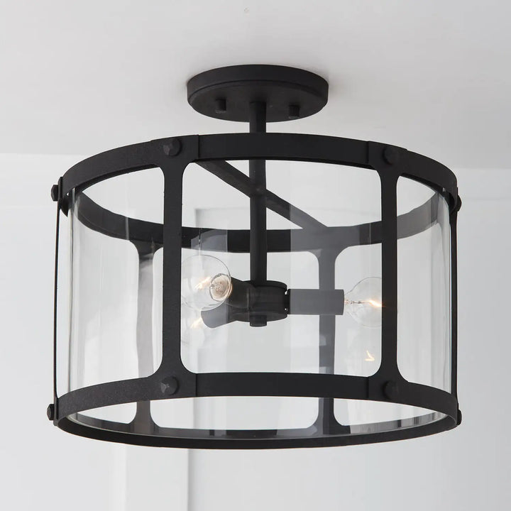 CAPITAL LIGHTING, BRENNEN SEMI-FLUSH, SEMI FLUSH MOUNT LIGHT