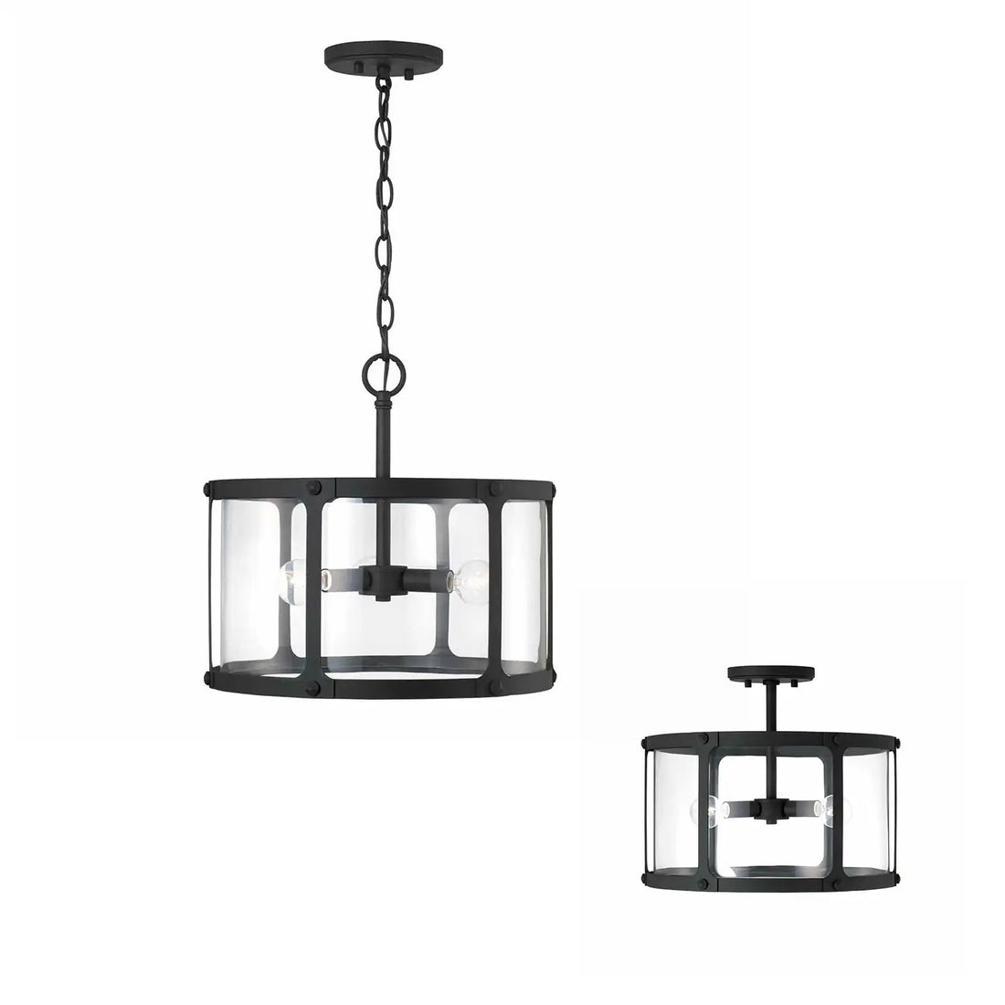 CAPITAL LIGHTING, BRENNEN SEMI-FLUSH, SEMI FLUSH MOUNT LIGHT