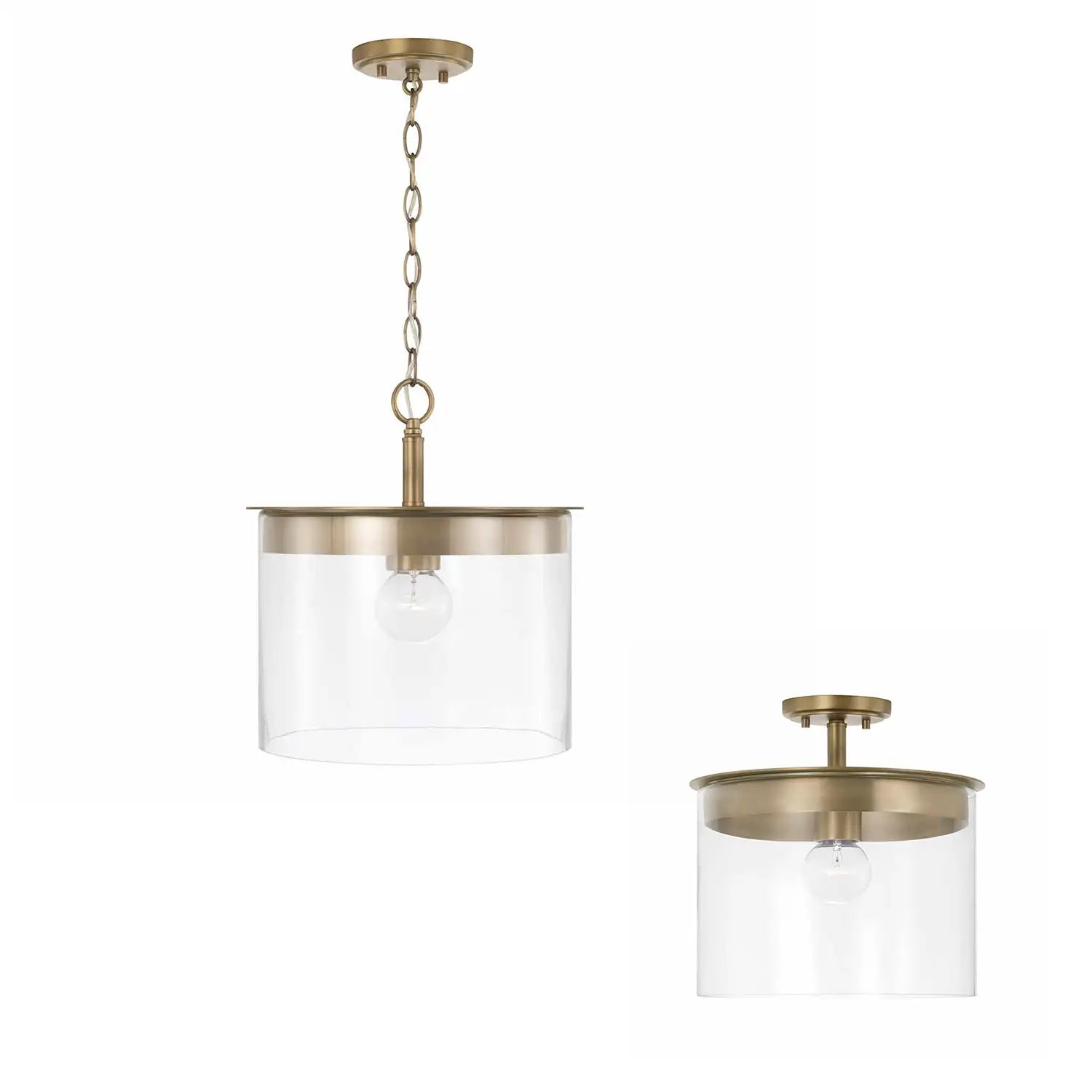 CAPITAL LIGHTING, MASON SEMI-FLUSH, SEMI FLUSH MOUNT LIGHT