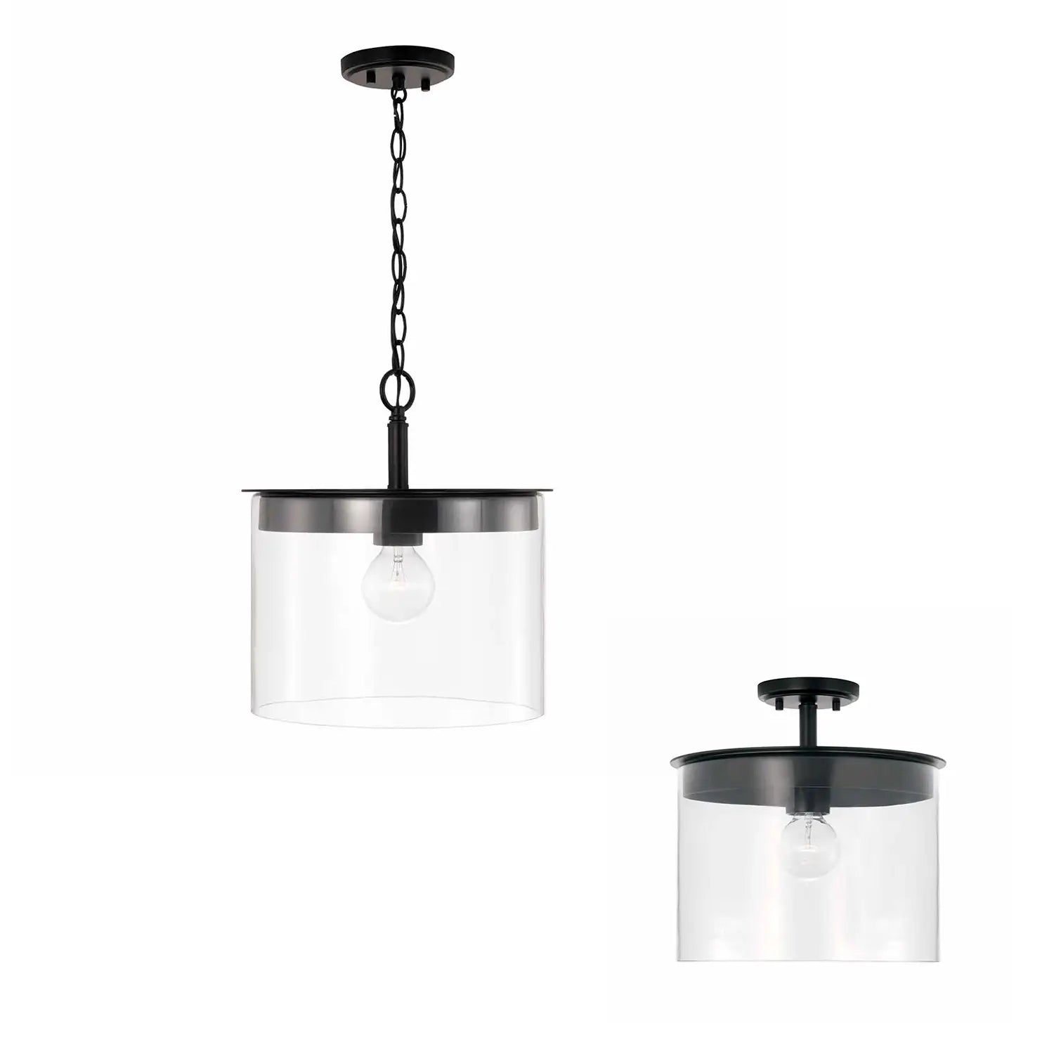 CAPITAL LIGHTING, MASON SEMI-FLUSH, SEMI FLUSH MOUNT LIGHT