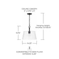 HOMEPLACE LIGHTING, BAKER PENDANT, PENDANT LIGHT