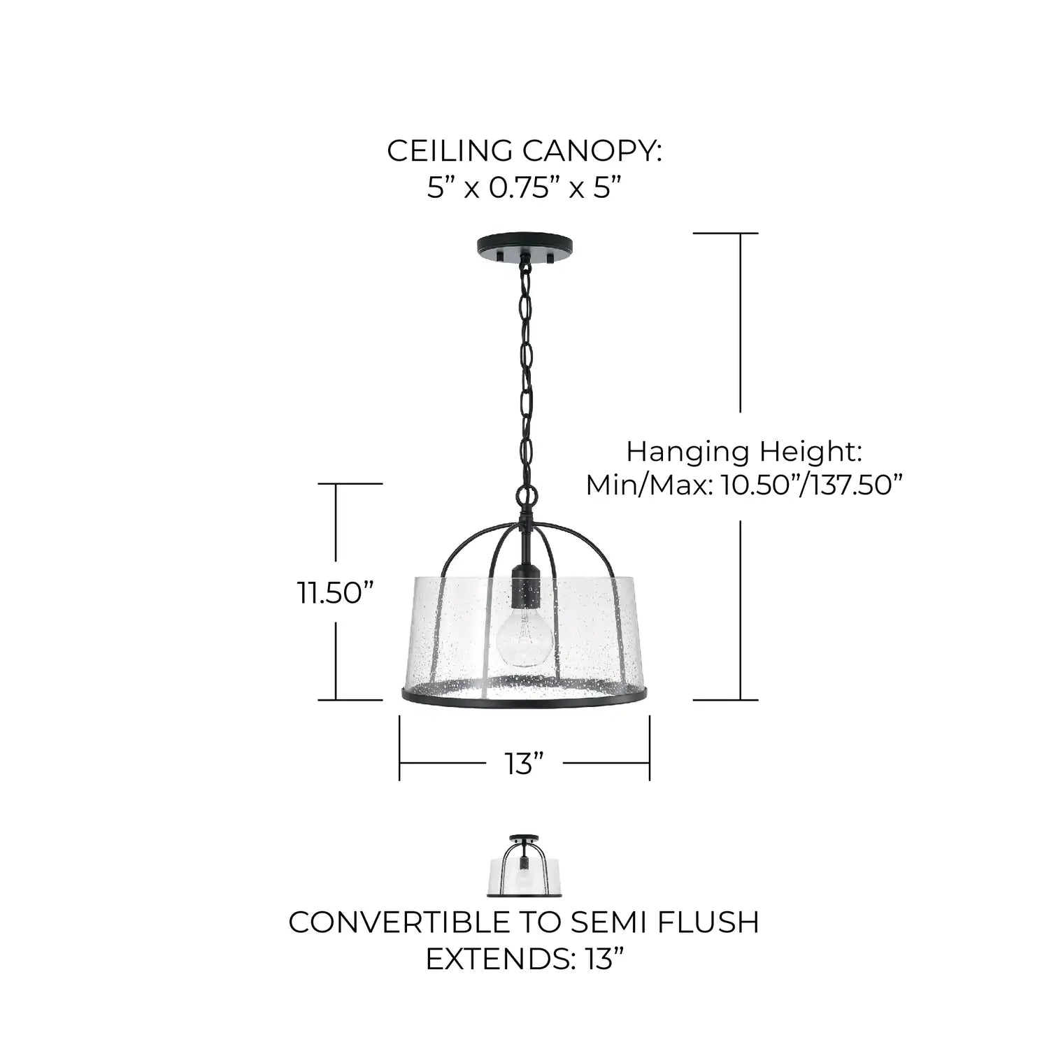 CAPITAL LIGHTING, MADISON SEMI-FLUSH, SEMI FLUSH MOUNT LIGHT