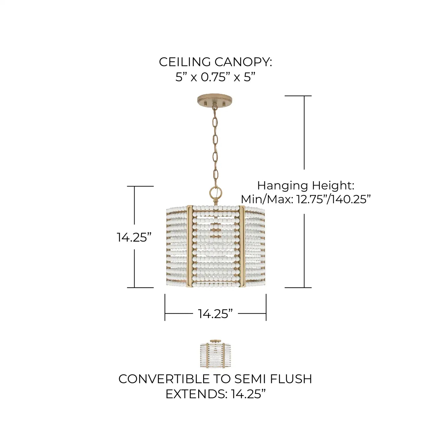 CAPITAL LIGHTING, BRYNN SEMI-FLUSH, SEMI FLUSH MOUNT LIGHT