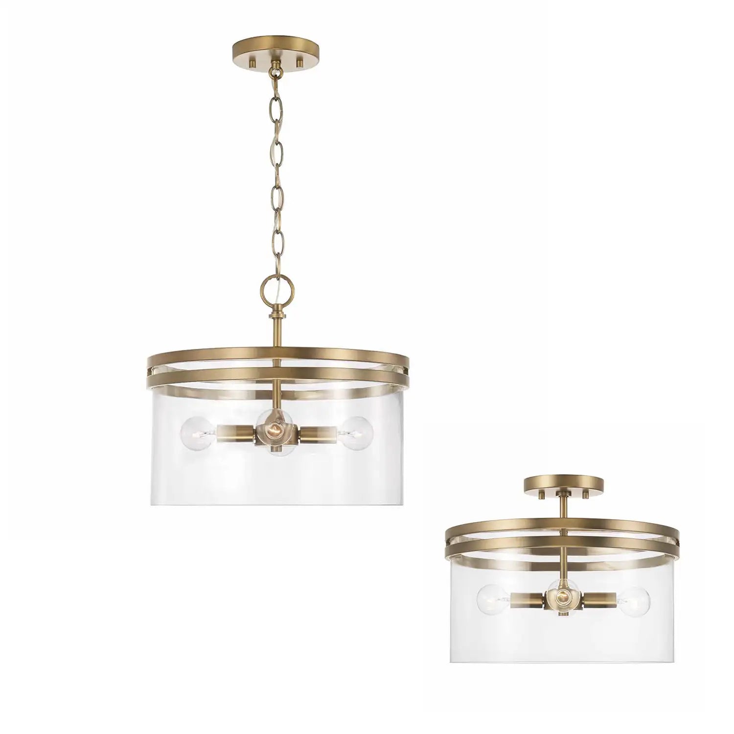 CAPITAL LIGHTING, FULLER SEMI-FLUSH, SEMI FLUSH MOUNT LIGHT