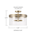 CAPITAL LIGHTING, FULLER SEMI-FLUSH, SEMI FLUSH MOUNT LIGHT