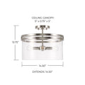 CAPITAL LIGHTING, FULLER SEMI-FLUSH, SEMI FLUSH MOUNT LIGHT