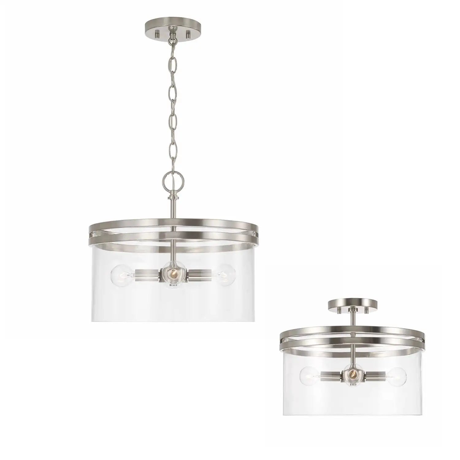 CAPITAL LIGHTING, FULLER SEMI-FLUSH, SEMI FLUSH MOUNT LIGHT