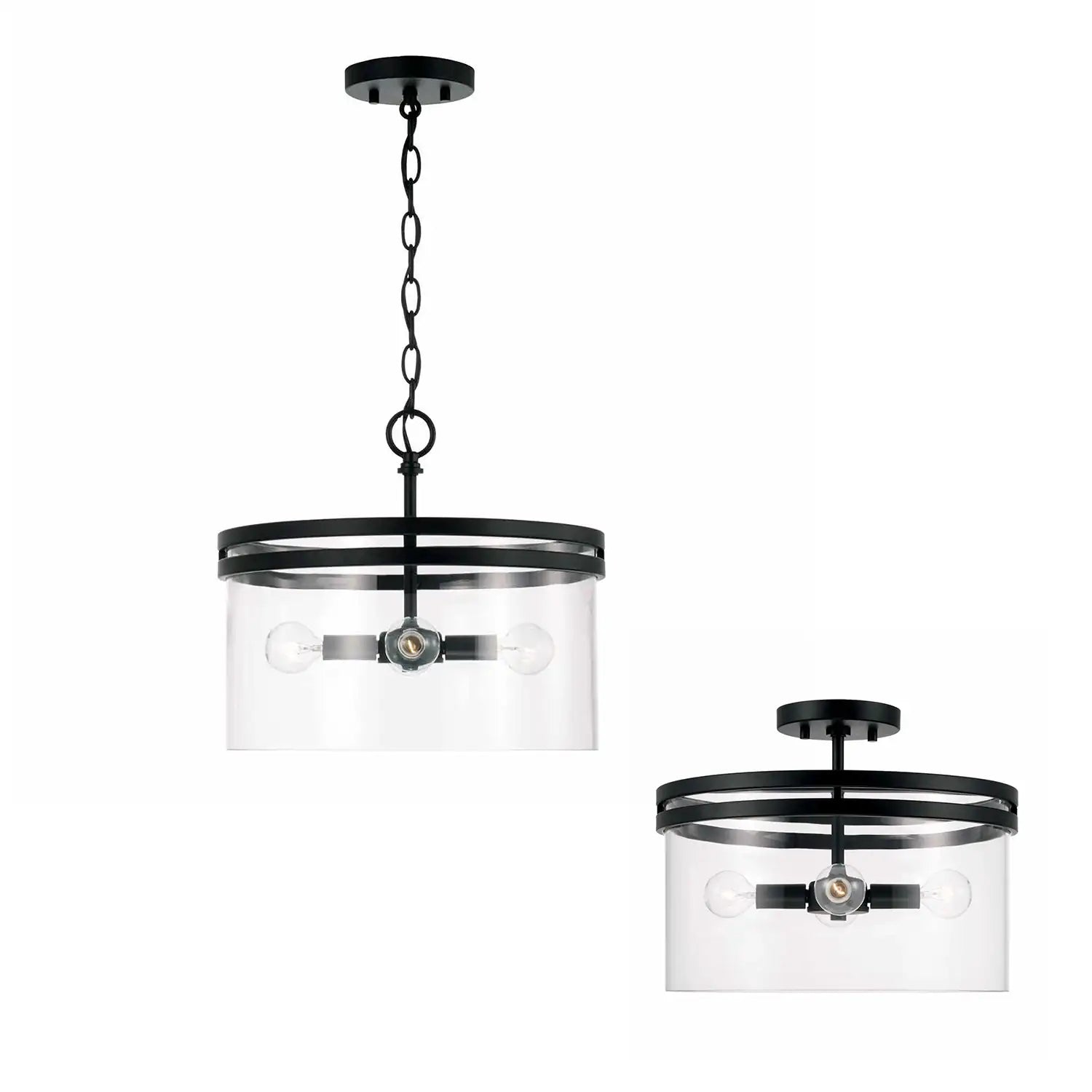 CAPITAL LIGHTING, FULLER SEMI-FLUSH, SEMI FLUSH MOUNT LIGHT