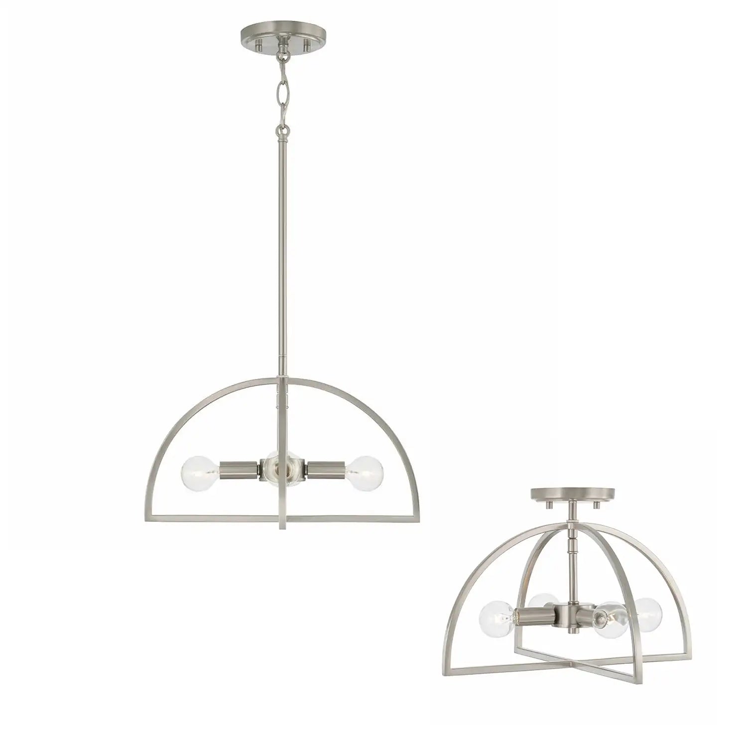 CAPITAL LIGHTING, LAWSON SEMI-FLUSH, SEMI FLUSH MOUNT LIGHT