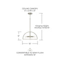 CAPITAL LIGHTING, LAWSON SEMI-FLUSH, SEMI FLUSH MOUNT LIGHT