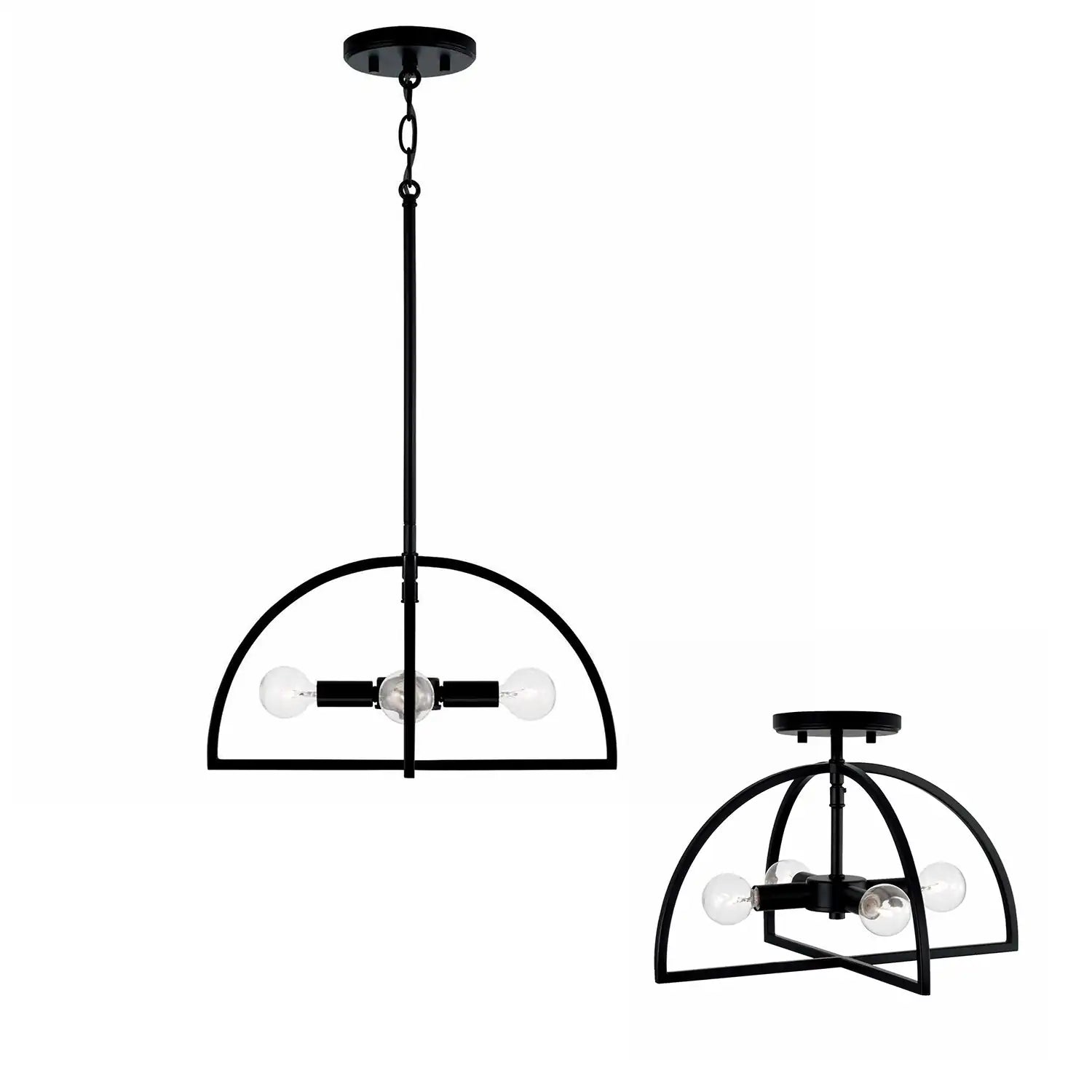CAPITAL LIGHTING, LAWSON SEMI-FLUSH, SEMI FLUSH MOUNT LIGHT