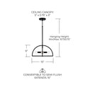 CAPITAL LIGHTING, LAWSON SEMI-FLUSH, SEMI FLUSH MOUNT LIGHT