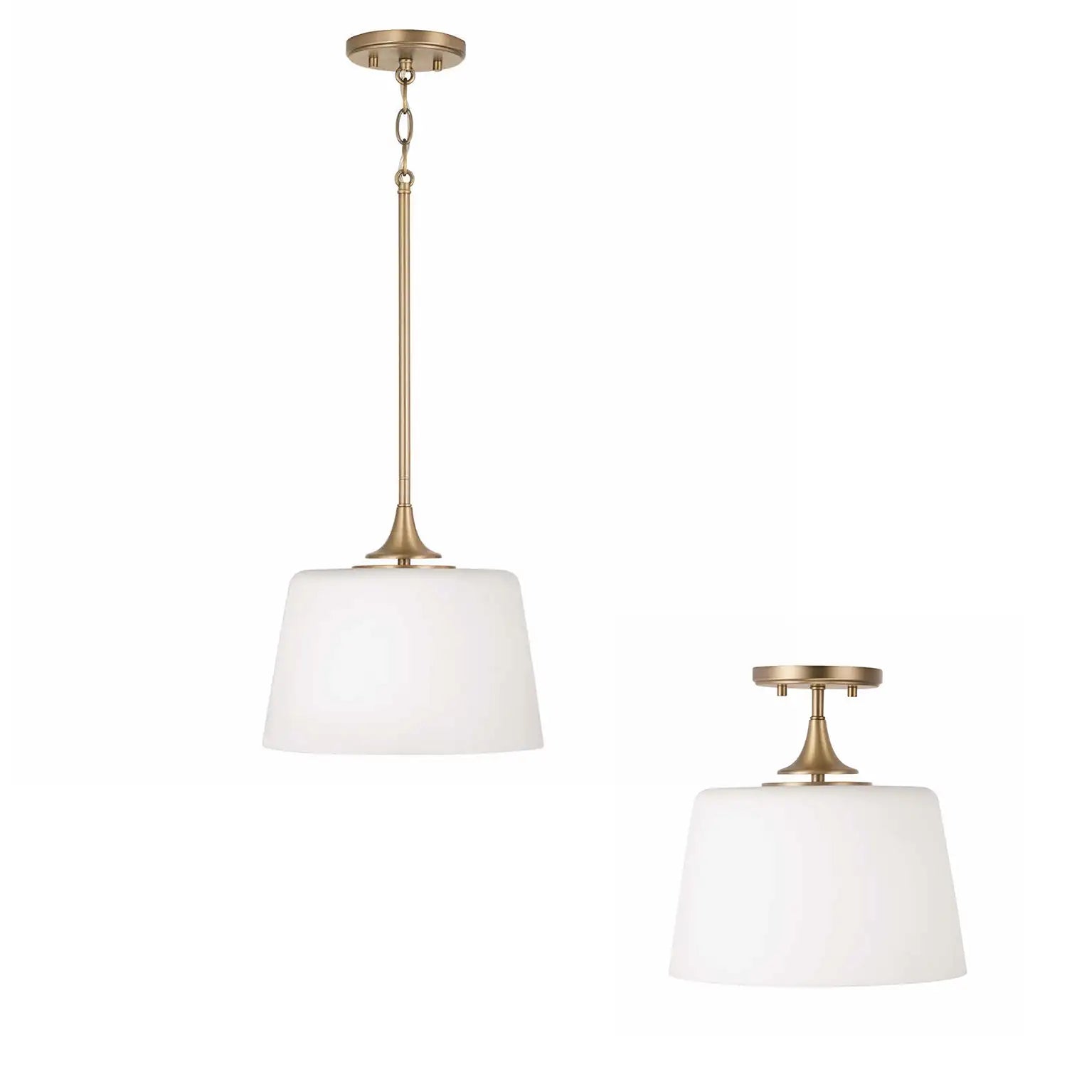 CAPITAL LIGHTING, PRESLEY SEMI-FLUSH, SEMI FLUSH MOUNT LIGHT