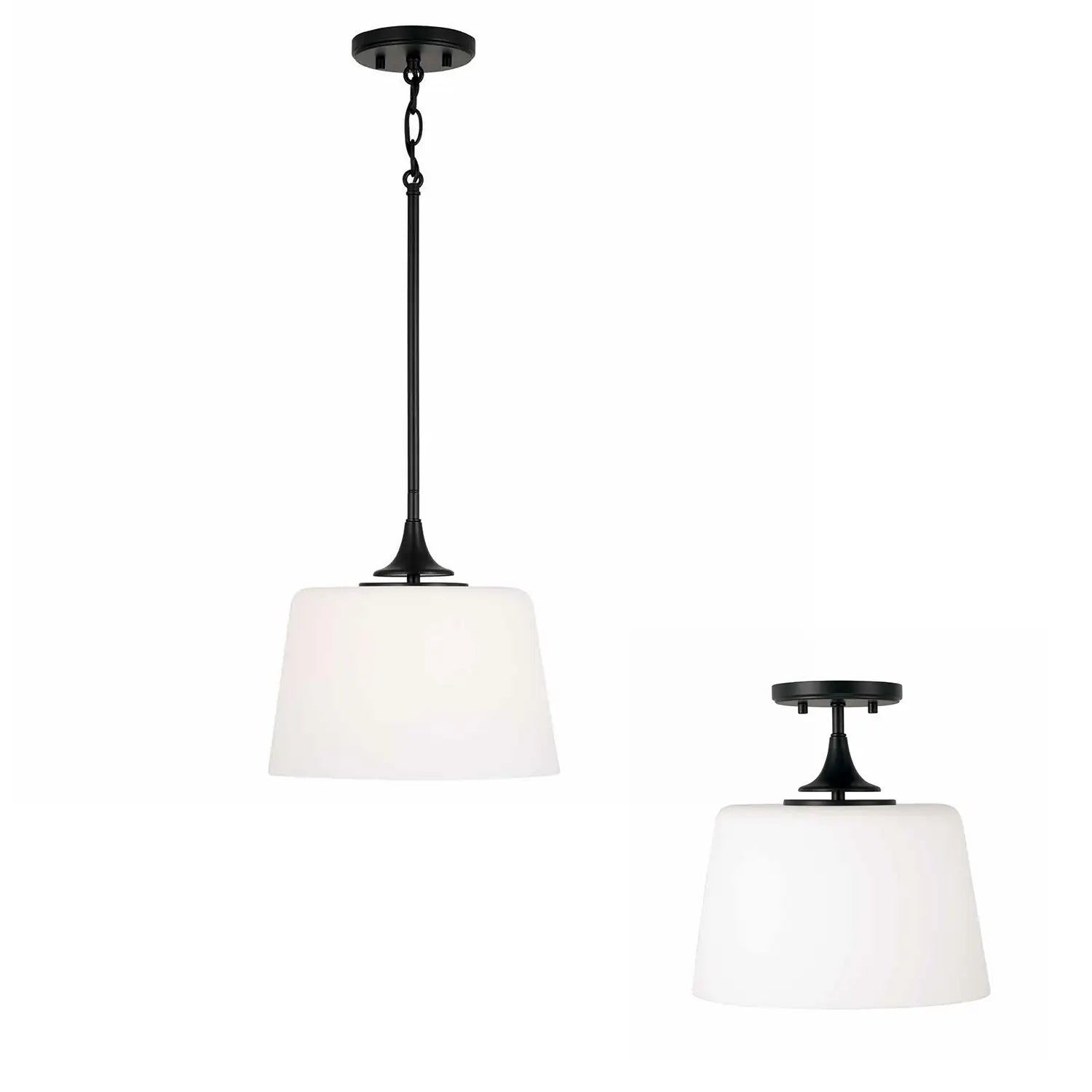 CAPITAL LIGHTING, PRESLEY SEMI-FLUSH, SEMI FLUSH MOUNT LIGHT