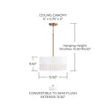 CAPITAL LIGHTING, DASH SEMI-FLUSH, SEMI FLUSH MOUNT LIGHT