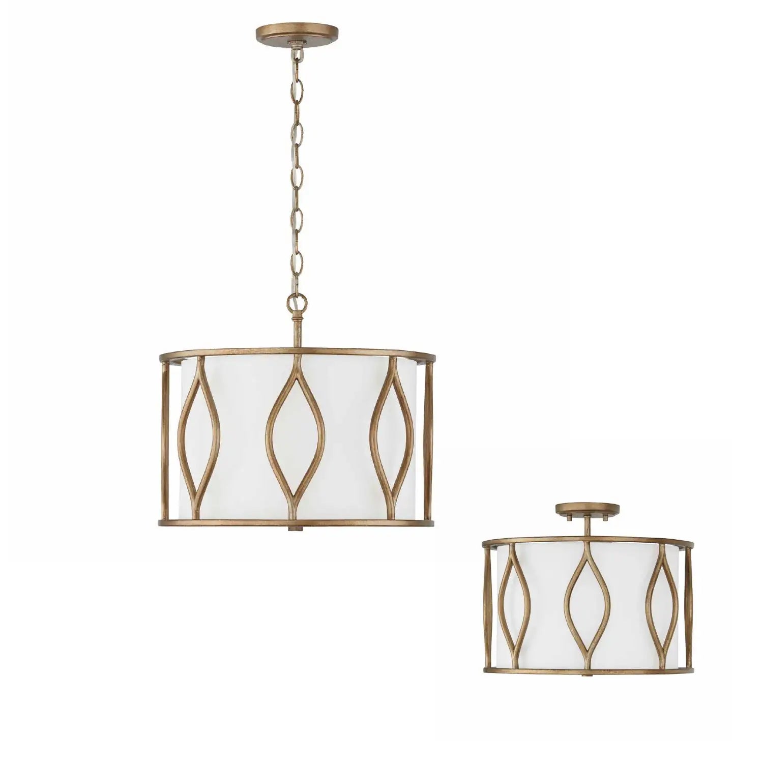 CAPITAL LIGHTING, COHEN SEMI-FLUSH, SEMI FLUSH MOUNT LIGHT