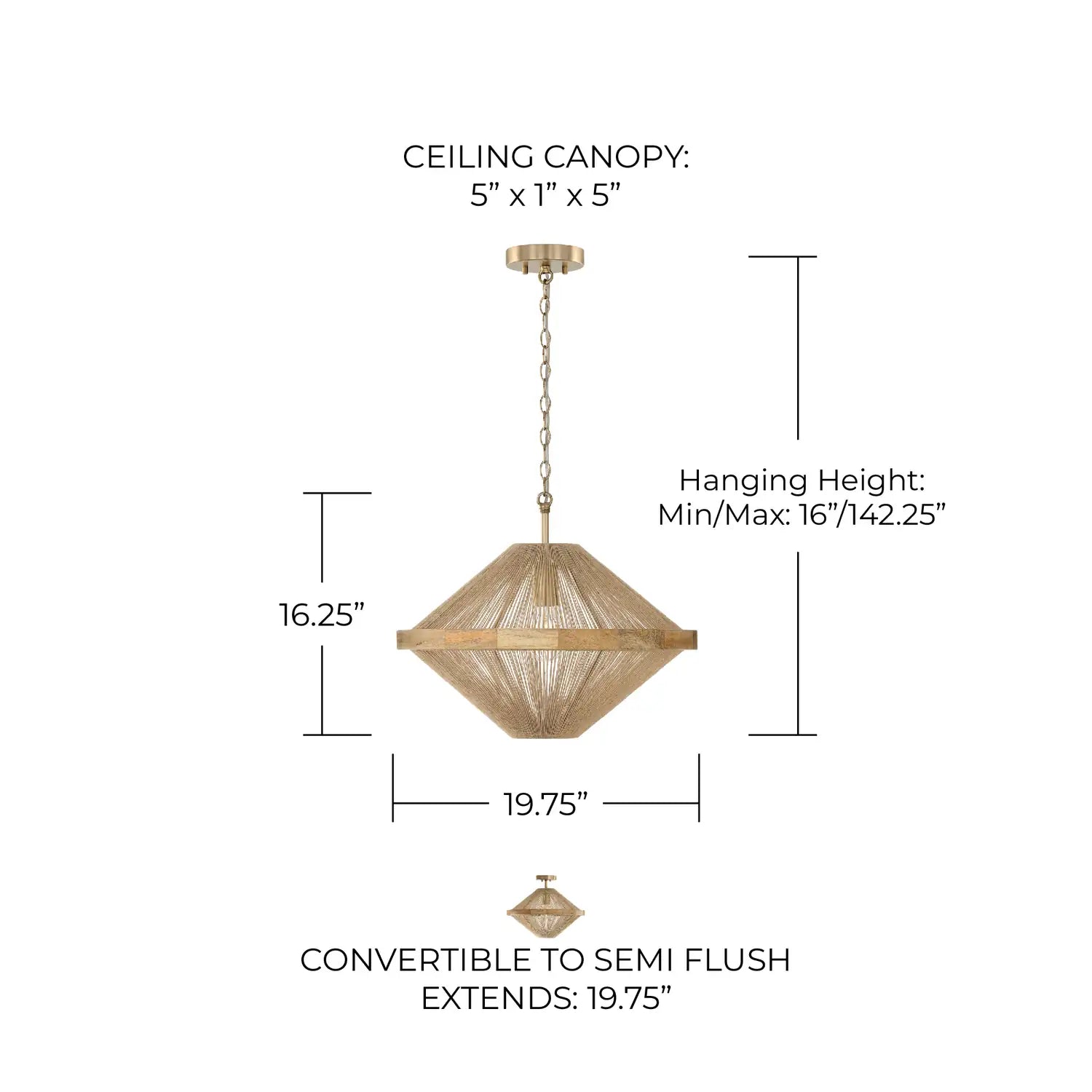 CAPITAL LIGHTING, MAYA SEMI-FLUSH, SEMI FLUSH MOUNT LIGHT