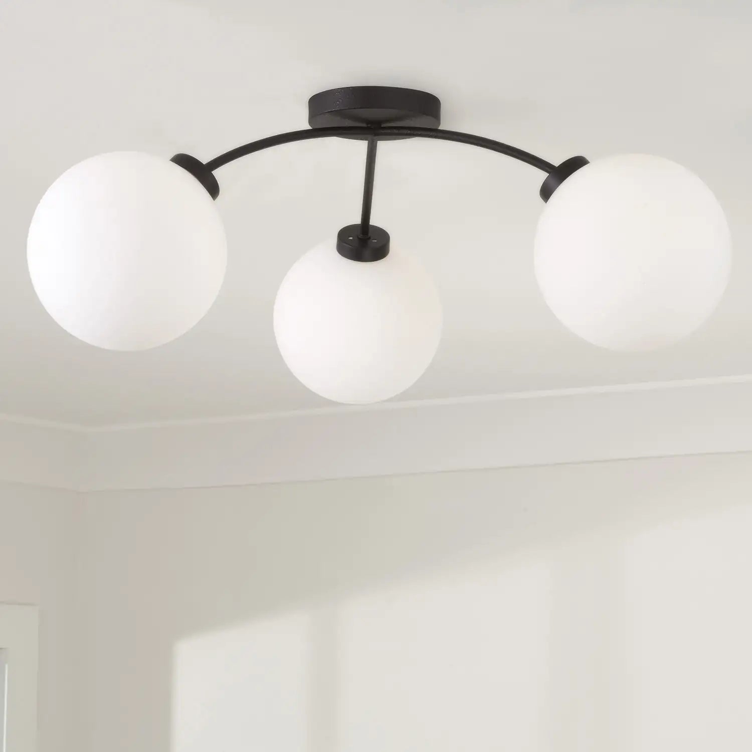 CAPITAL LIGHTING, AMOS SEMI-FLUSH, SEMI FLUSH MOUNT LIGHT