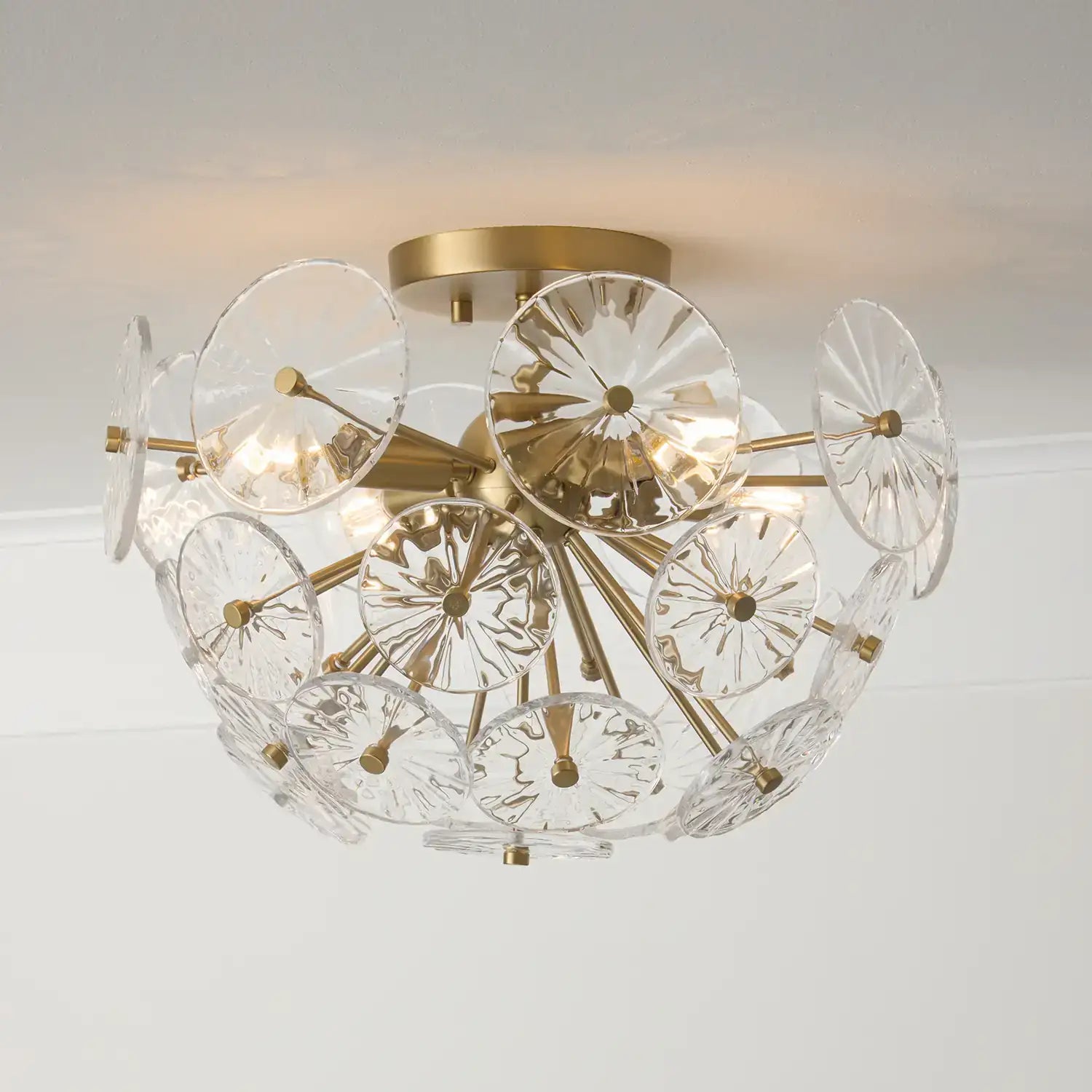 CAPITAL LIGHTING, EMELIE SEMI-FLUSH, SEMI FLUSH MOUNT LIGHT