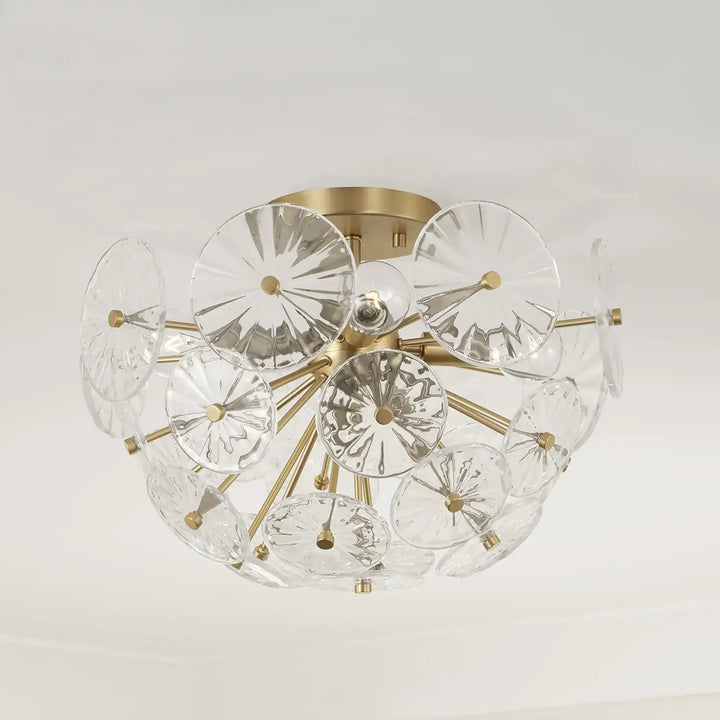 CAPITAL LIGHTING, EMELIE SEMI-FLUSH, SEMI FLUSH MOUNT LIGHT
