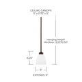 CAPITAL LIGHTING, JAMESON PENDANT, PENDANT LIGHT