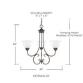 CAPITAL LIGHTING, HOMETOWN CHANDELIER, CHANDELIER LIGHT